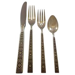 Spanish Tracery by Gorham Sterling Silver Flatware Service for eight Set 34 Pcs