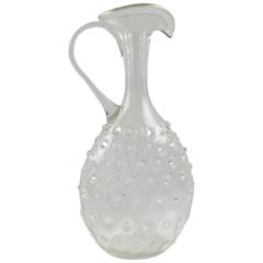 Mid-Century Handblown Murano Art Glass Pitcher by Empoli, circa 1950s 11