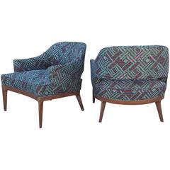 Pair of Low Lounge Chairs with Curves Harvey Probber 11