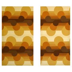 1960s Op Art Wall Covering Panels by Three by Danes