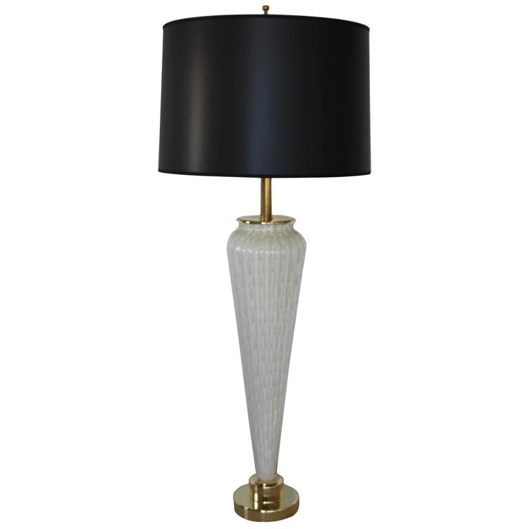 Large Murano Glass Table Lamp For Sale at 1stdibs