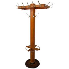 Antique Early 20th Century Coat, Hat and Stick Stand