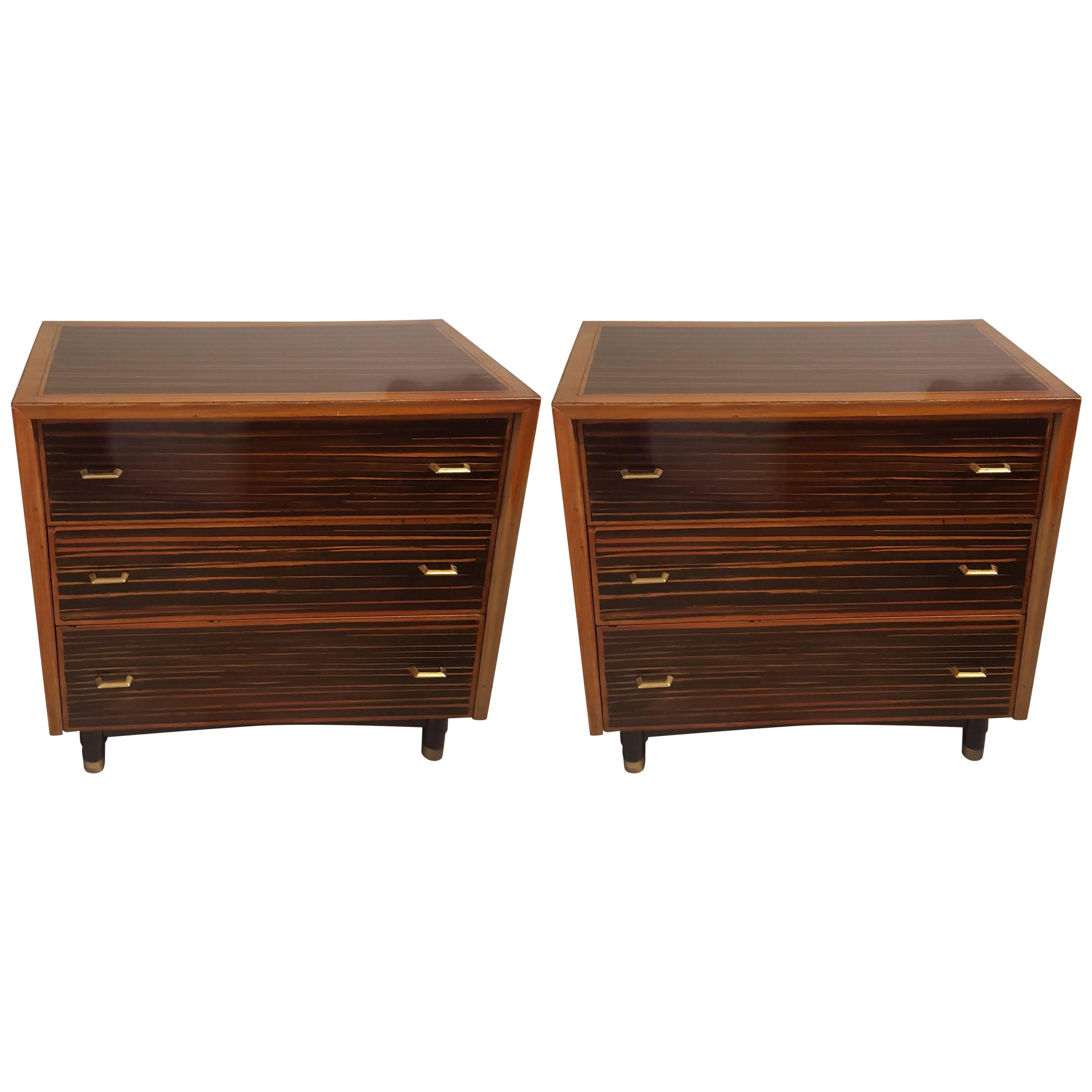 Pair of Faux-Bois Chests of Drawers