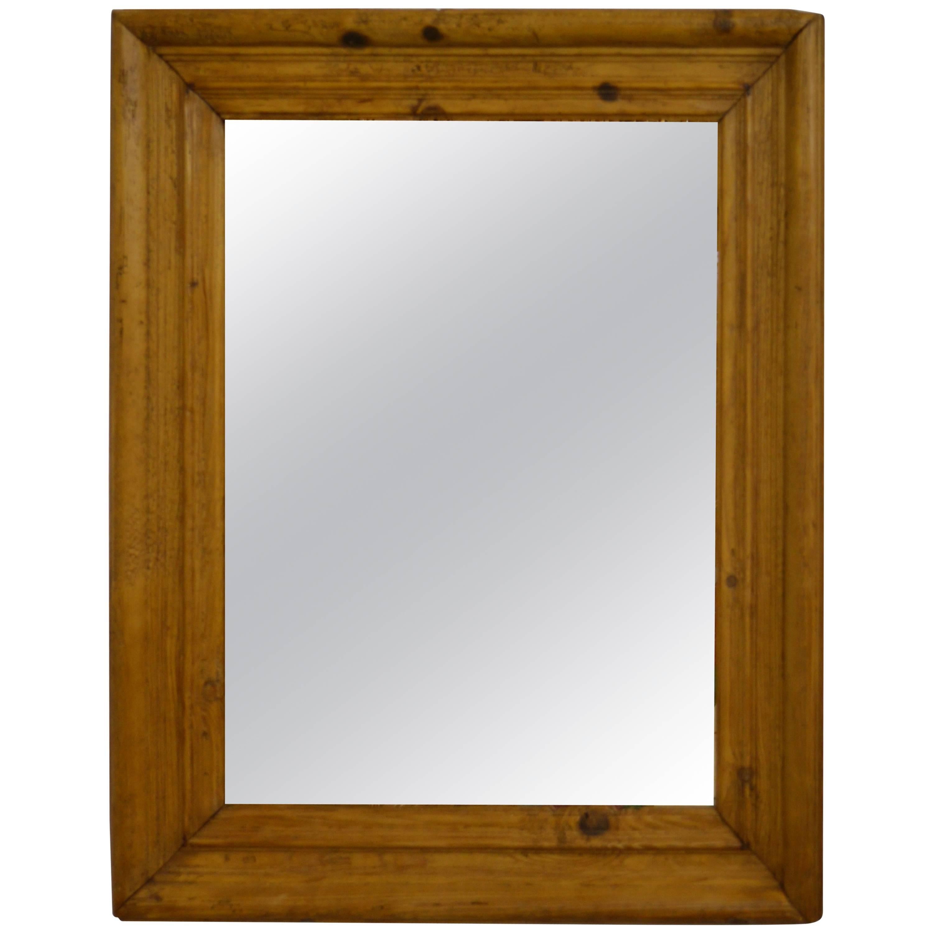 Antique Pine Mirror Frame