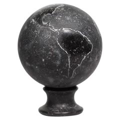 Vintage Carved Marble World Globe