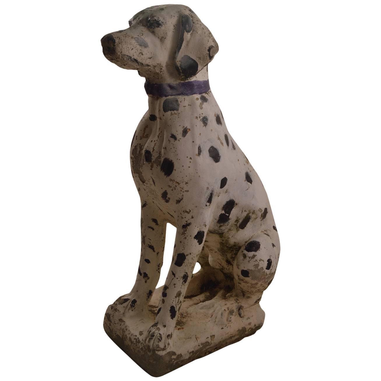 Cement Dalmatian Garden Statuary For Sale at 1stdibs