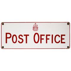 Vintage Canadian Post Office Porcelain Sign 5