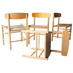 Set of Four J39 Chair by Børge Mogensen 7