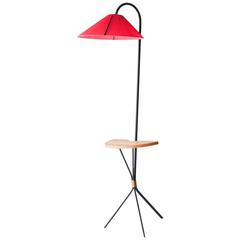 French Red Floor Lamp