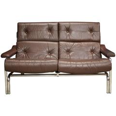 Vintage Pieff Leather Sofa