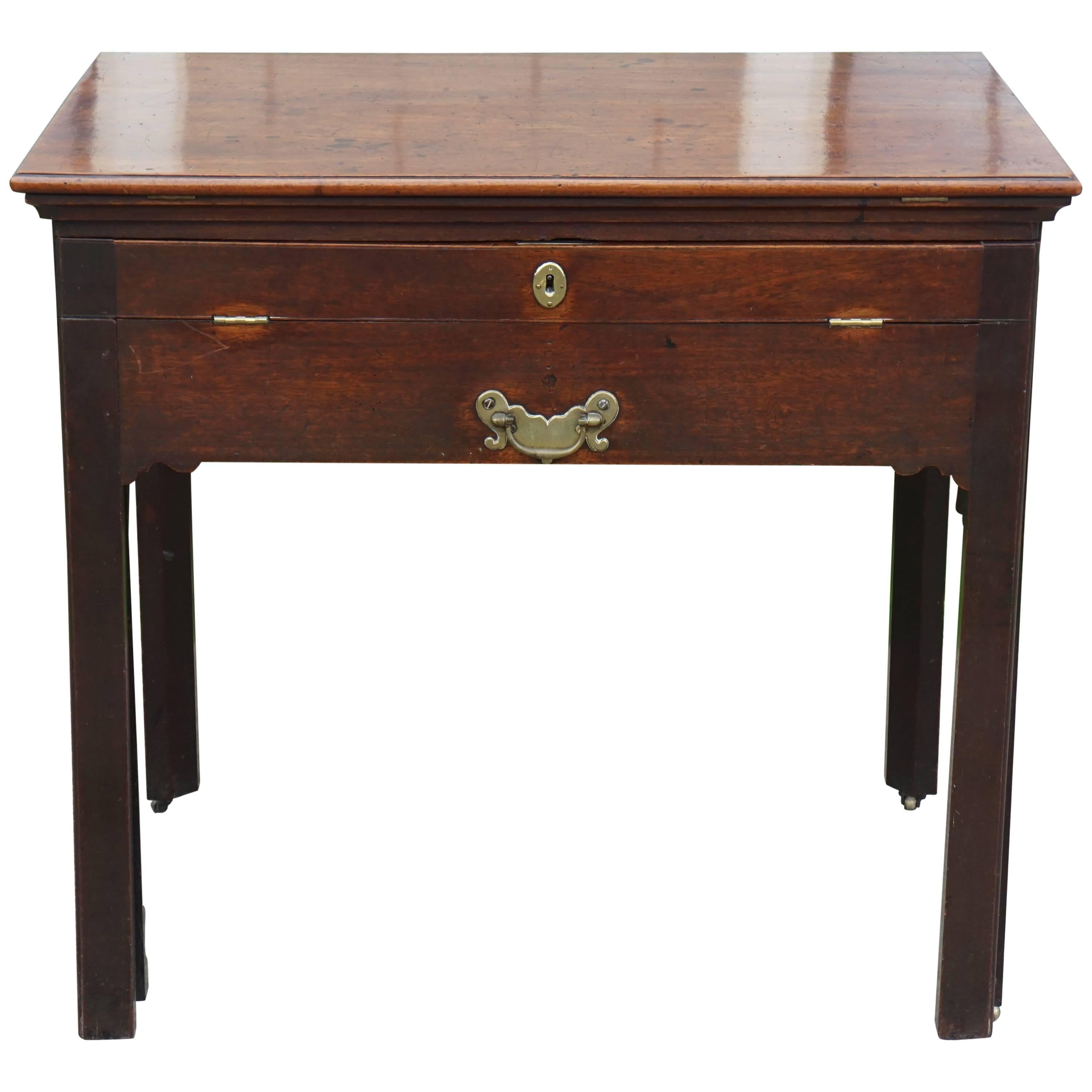 Period Early George III Mahogany Architects Work Table For Sale