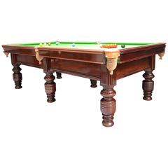Antique Billiard Snooker or Pool Table