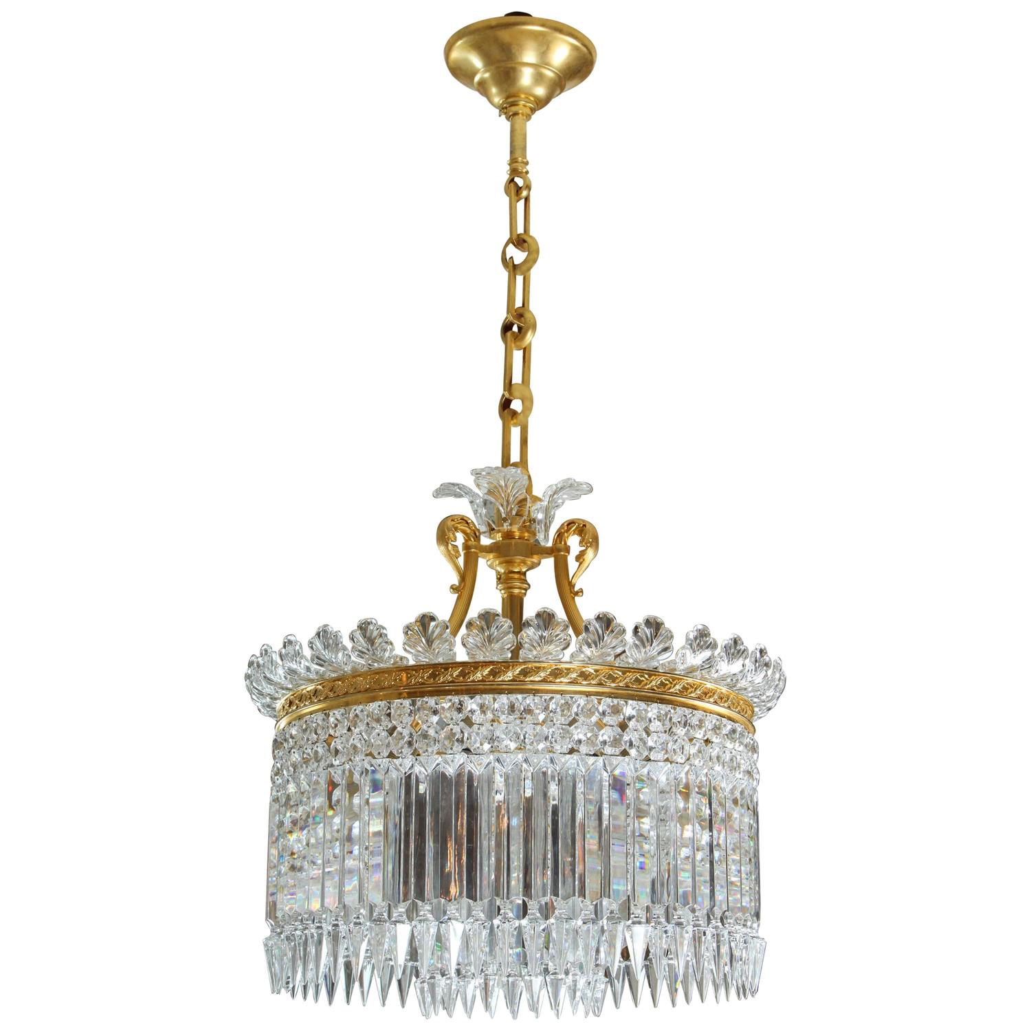 Baccarat Chandeliers And Pendants 54 For At 1stdibs Baccarat Re Crinoline Nine Lite Chandelier