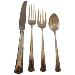 Greenbrier by Gorham Sterling Silver Flatware Service for Six Set 28 Pieces