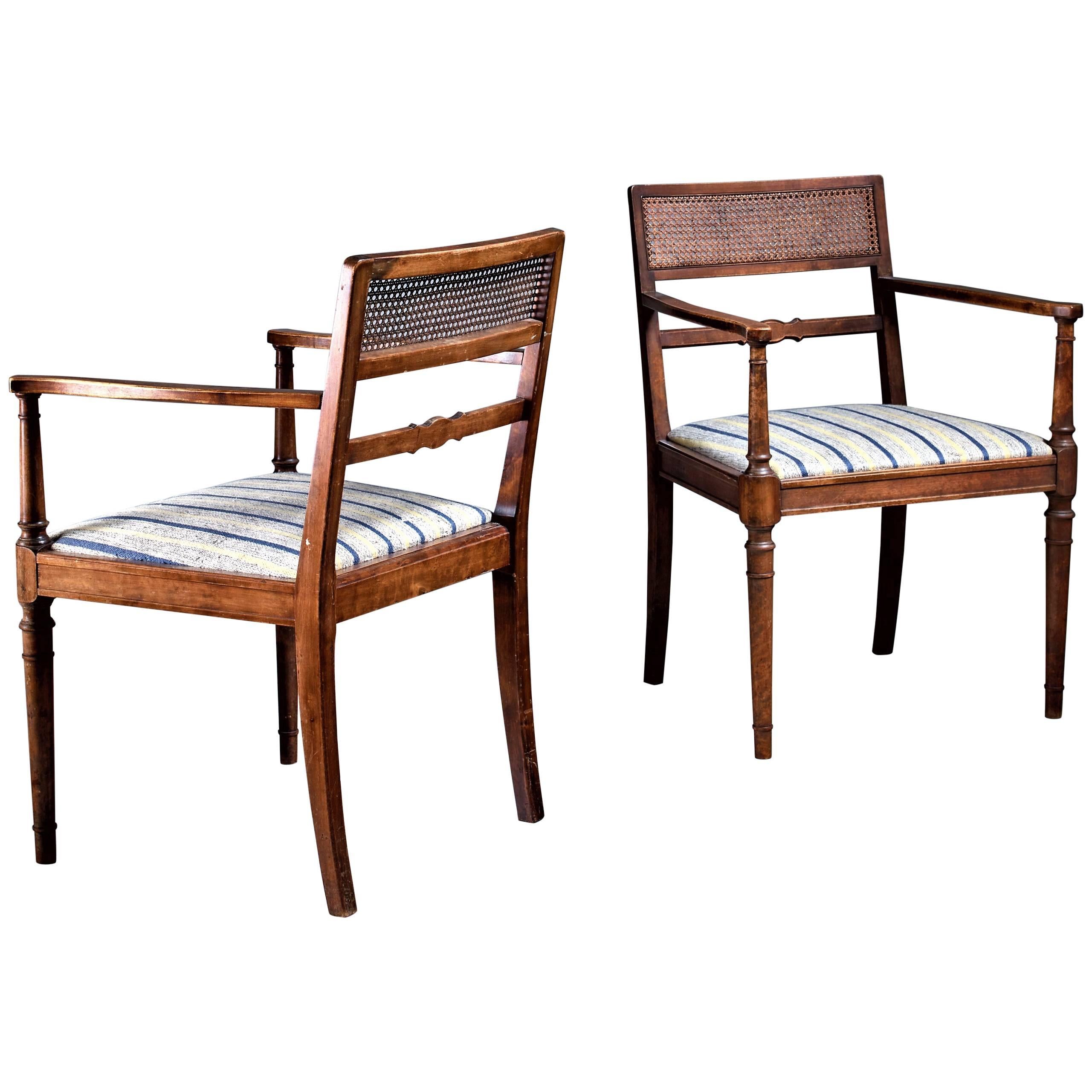 Axel Einar Hjorth Pair of Armchairs for SMF, Bodafors, Sweden, 1920s