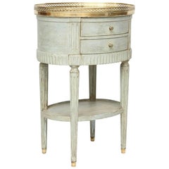 Oval French Commode with Mirrored Top