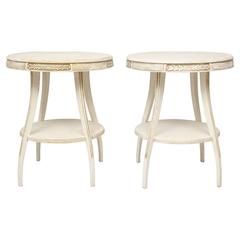 Pair of Painted Italian End Tables