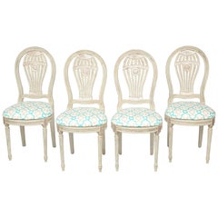 Set of Four Balloon Back Side Chairs