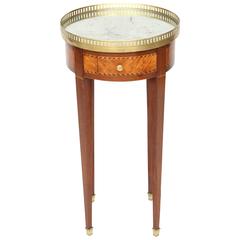 Inlaid Bouillotte Table with Mirrored Top 1