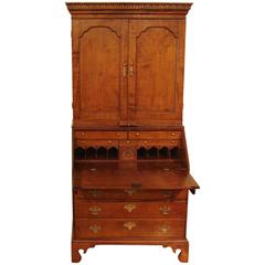 Antique 18th Century American Maple Secretary Bookcase