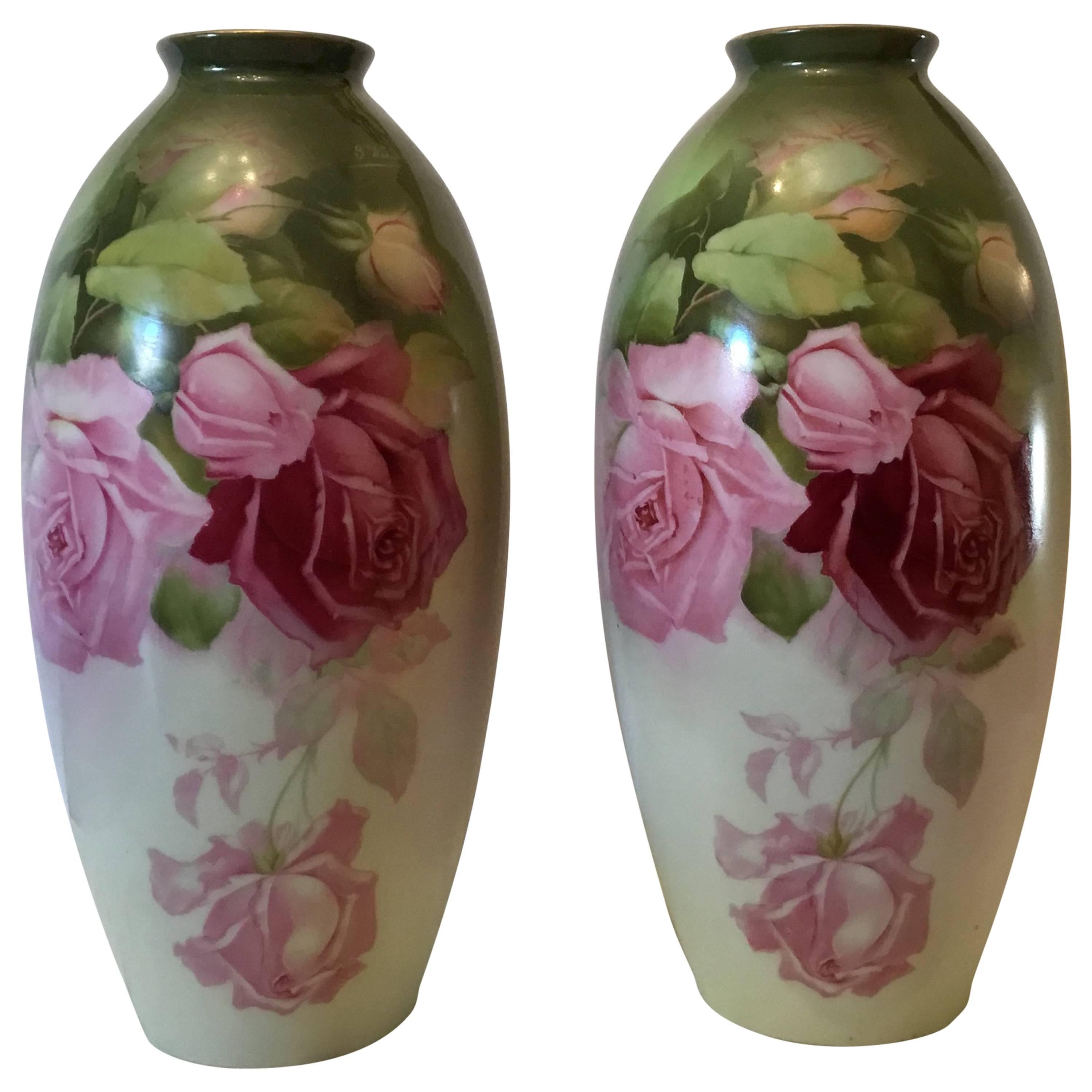 Pair of Fine Porcelain Vases