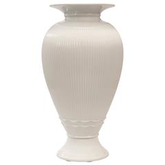 Royal Copenhagen, Rare and Monumental Blanc de Chine Glazed Ceramic Vase