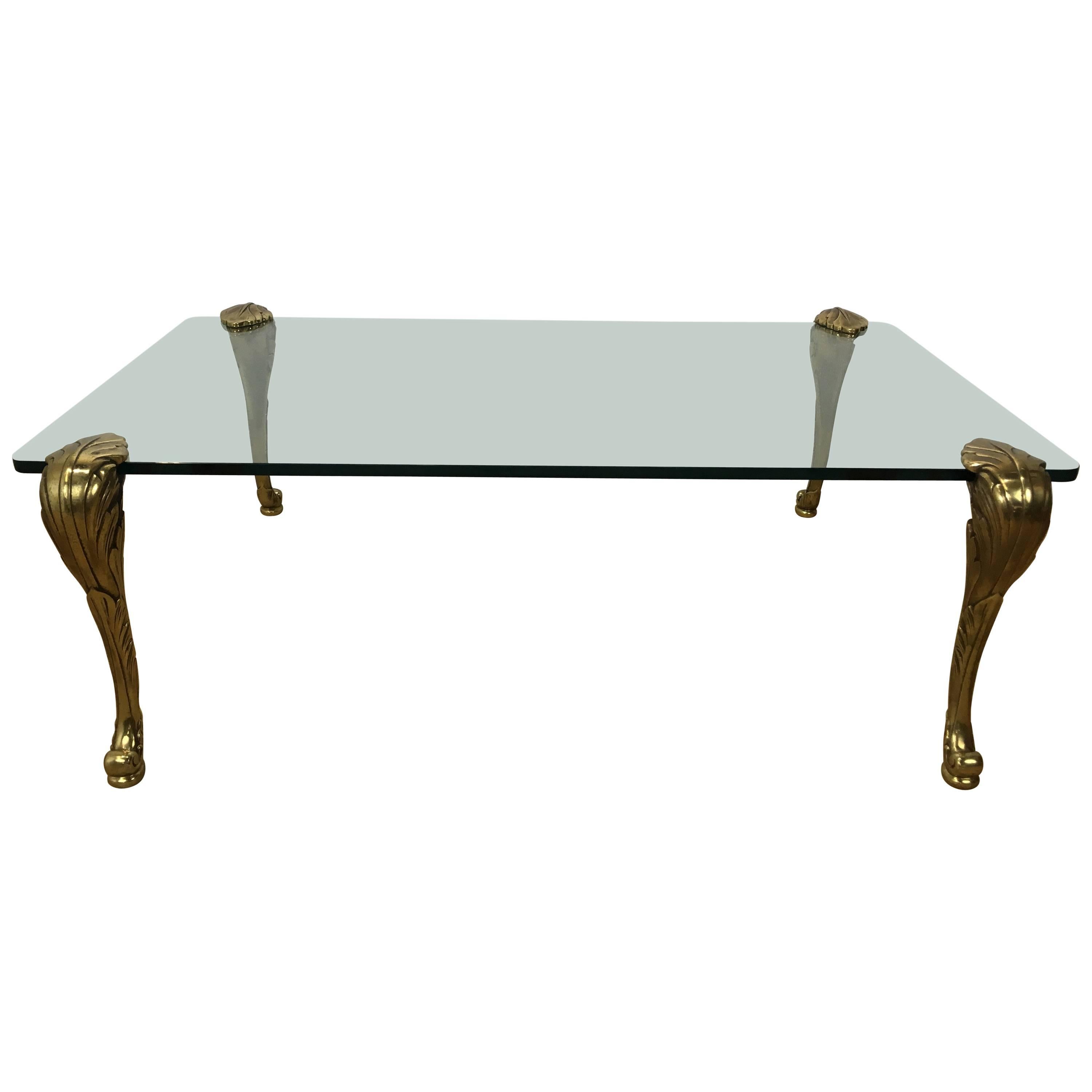 P. E. Guerin Style Gilt Bronze Coffee Table