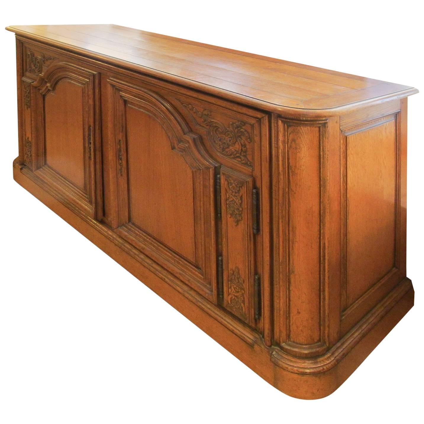Louis XV Style Oak Cabinet Buffet