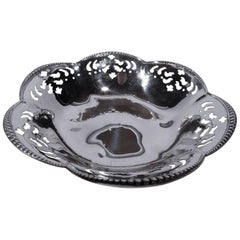 Edwardian Tiffany Sterling Silver Pierced Bowl