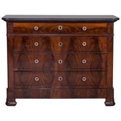 Antique French Mahogany Louis Philippe Chest of Drawers, circa 1850