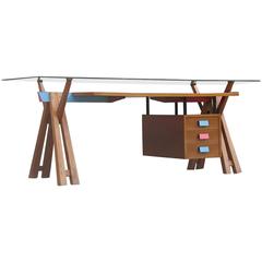 Italian Stylish Desk, Wonderful Design from Milano, 1950s