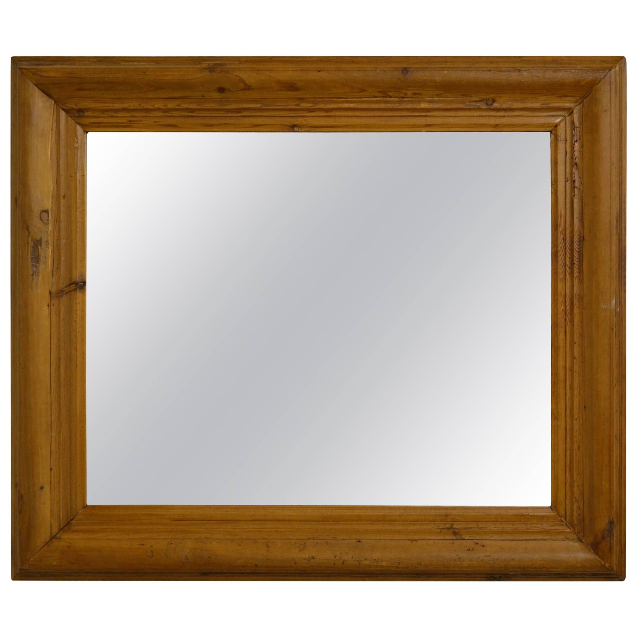 Antique Pine Mirror Frame