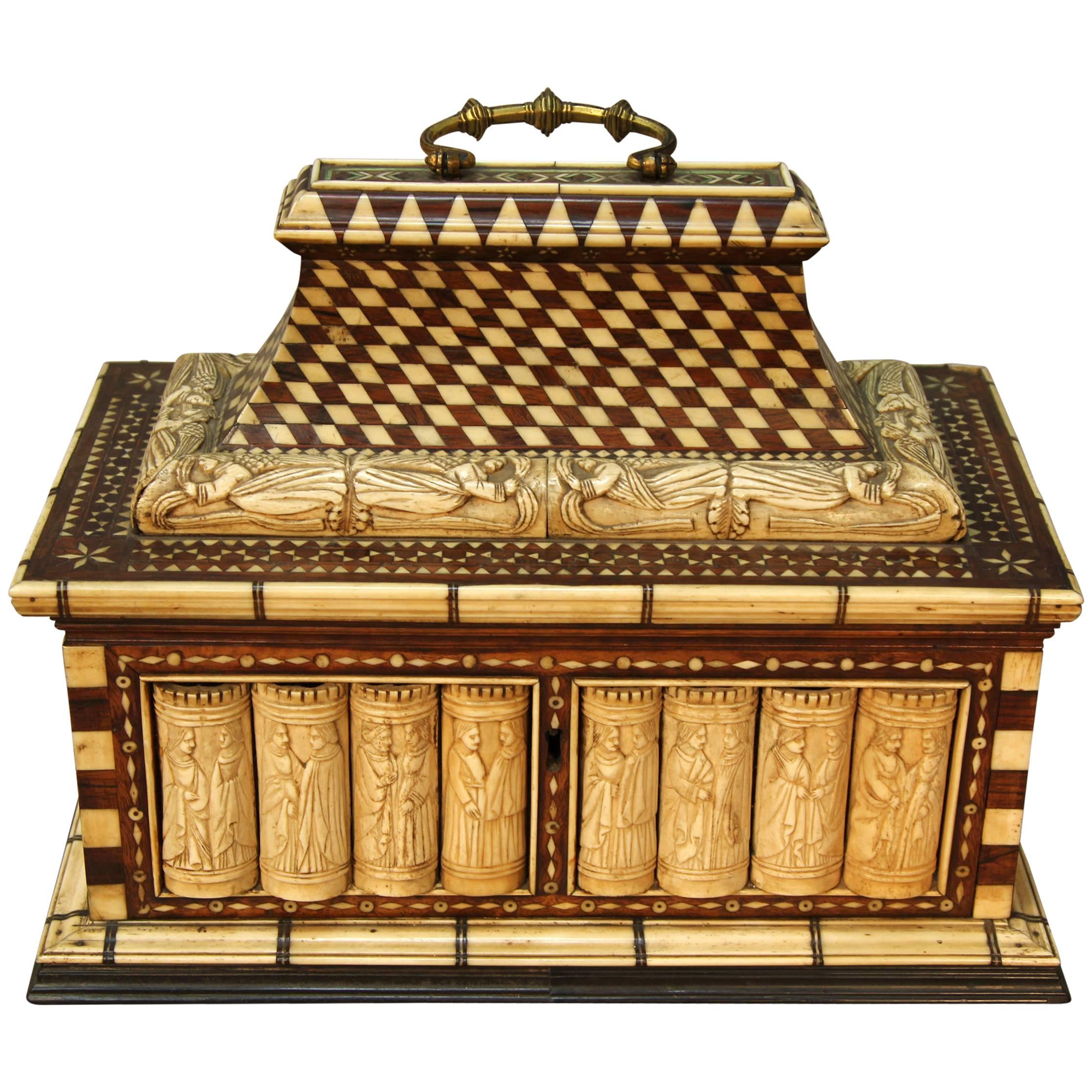 Antique Italian Casket Jewel Box