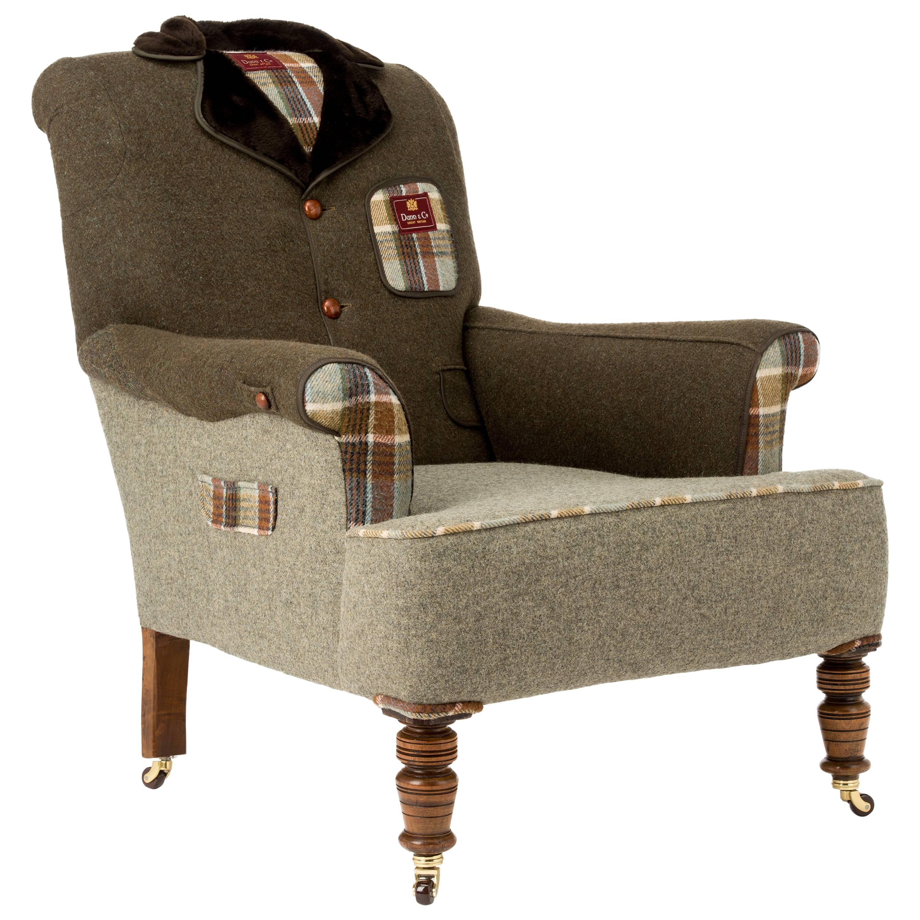 The Country Tweed Armchair. For Sale