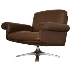 Vintage de Sede Ds 31 Lounge Swivel Armchair, 1970s 10
