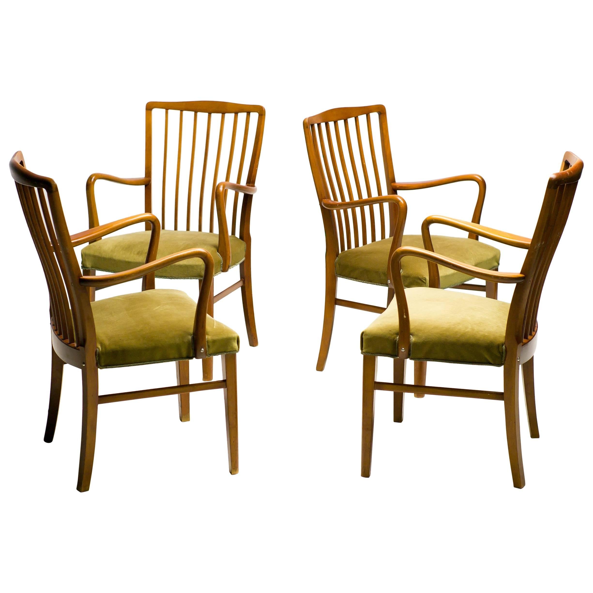 Elegant 1950s Danish Dining Chairs
