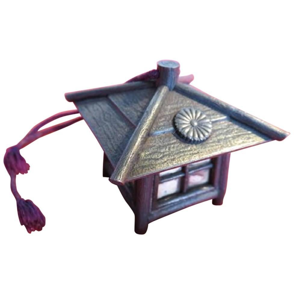 Imperial Emperor's Treasure Gilt Silver Keepsake "Lantern" Box, 1928  FREE SHIP