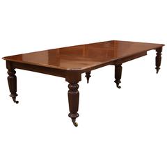 Antique Superb 19th Century Mahogany Dining Table