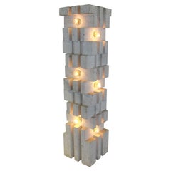 Lampe en marbre Mangiarotti « Table ou lampadaire »