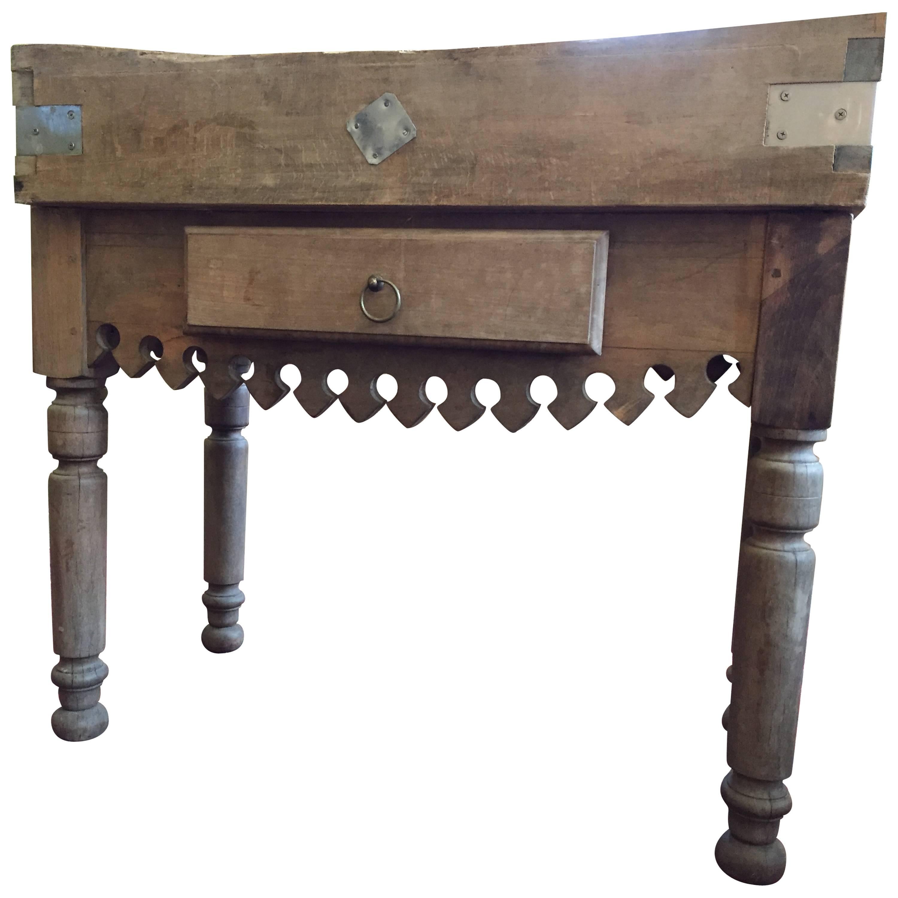 19th Century French Butcher Block