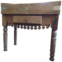 19th Century French Butcher Block