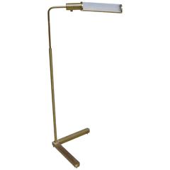 Brass Pharmacy Floor Lamp with Glass Rod Shade by Casella 8