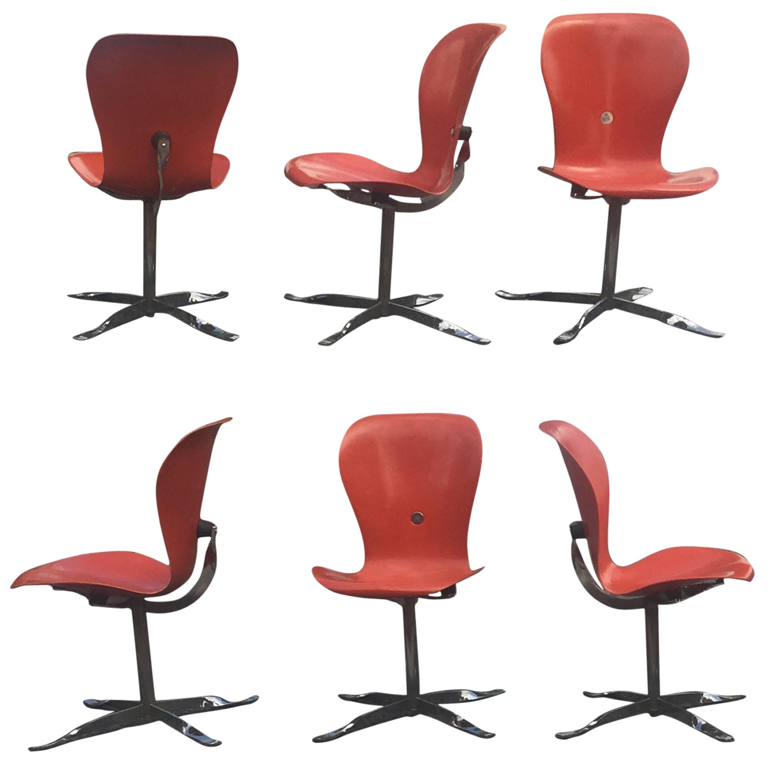 Set of Six Gideon Kramer "Ion" Chairs