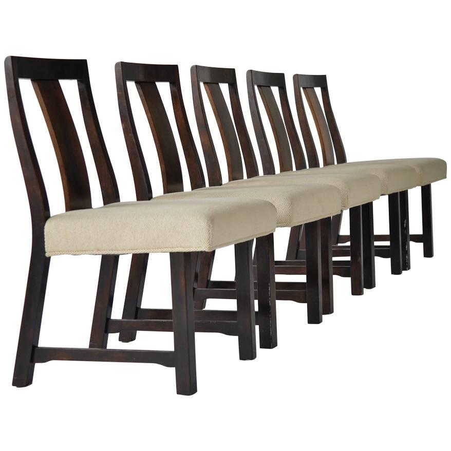 Five Edward Wormley Side Chairs For Sale