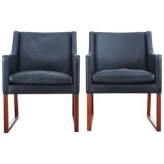 Mid-Century Modern Pair of Armchair Model 3246 by Børge Mogensen for Fredericia