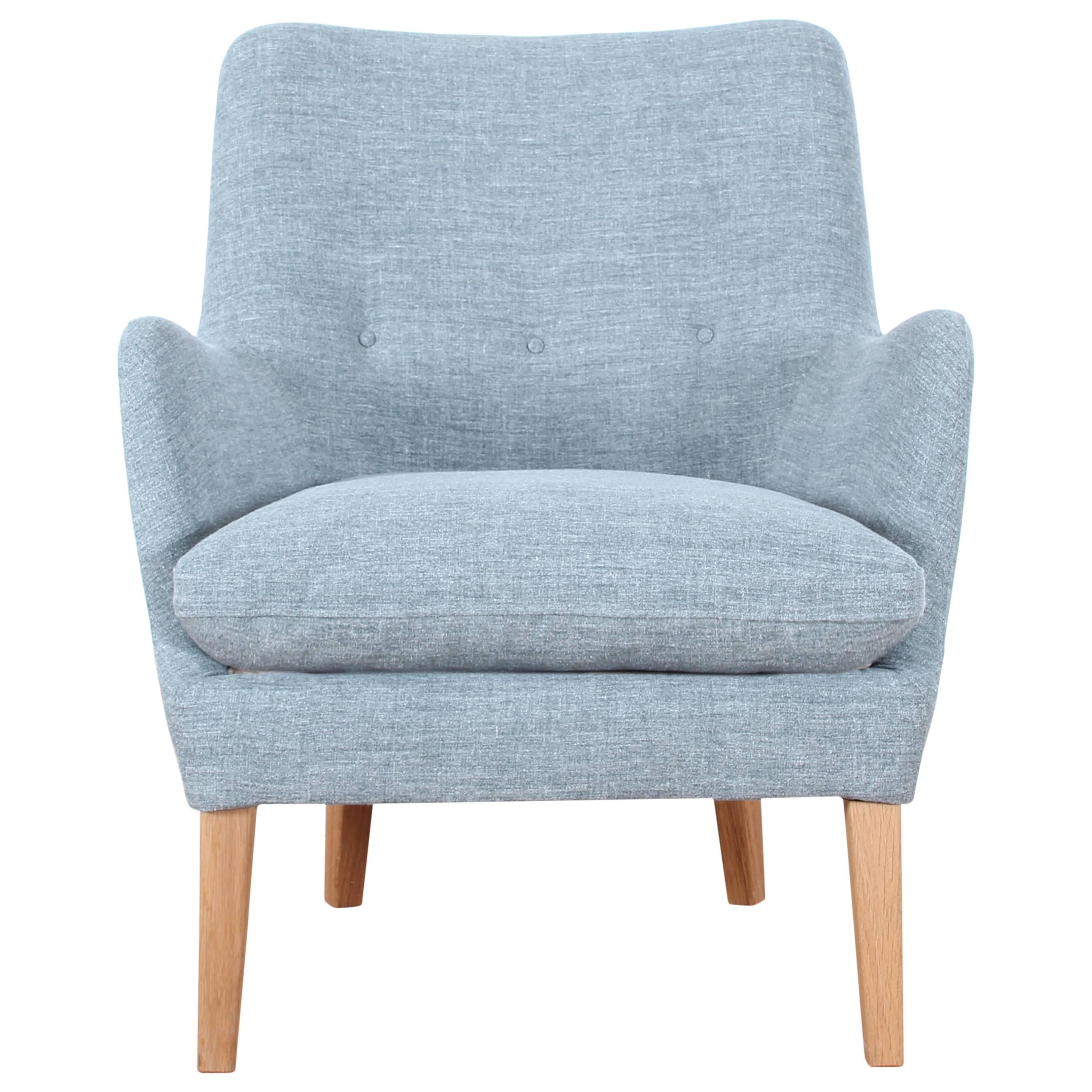 Fauteuil de salon scandinave moderne du milieu du siècle dernier d'Arne Vodder AV 53, nouveauté