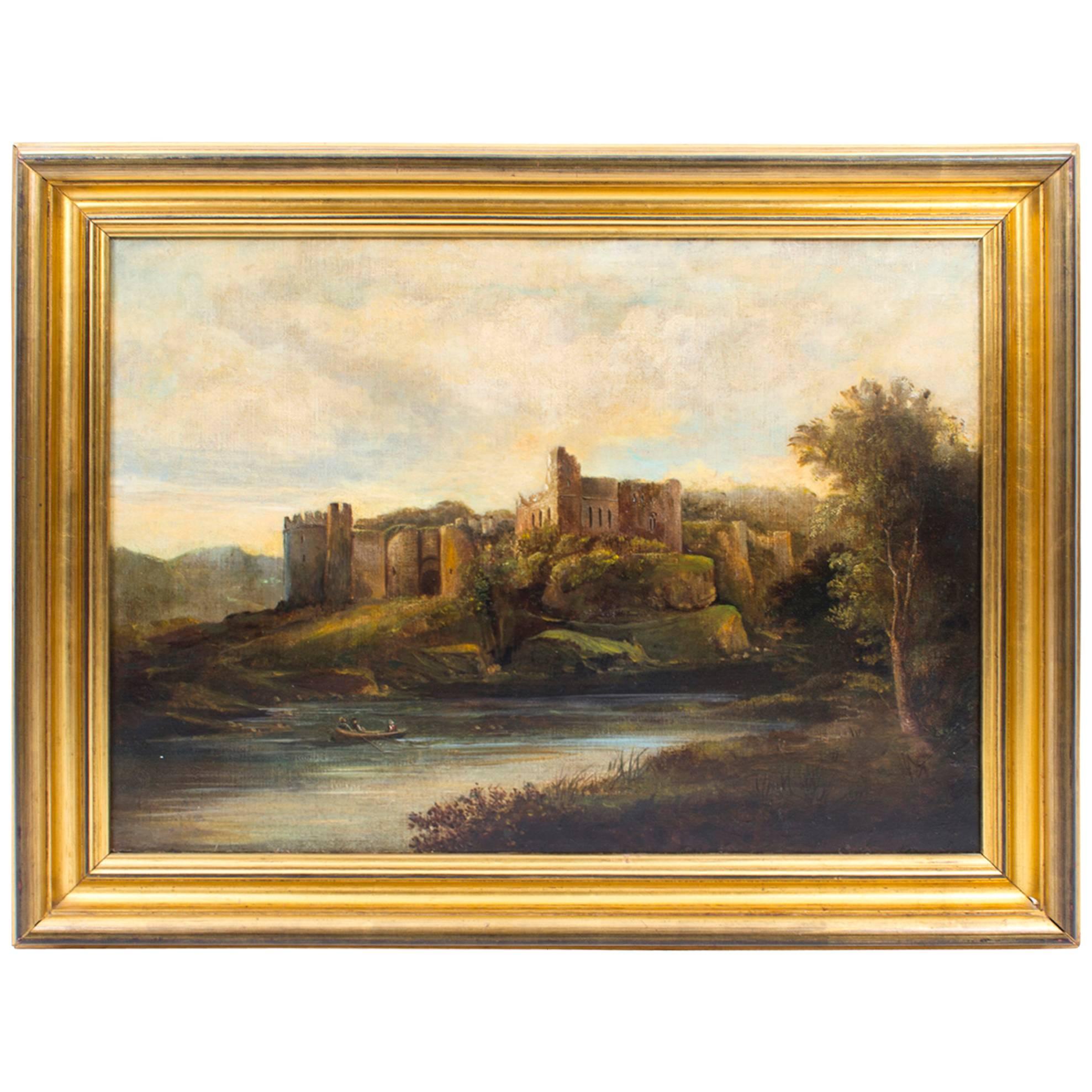 19th Century Painting 'Ruins of Chepstow' Castle