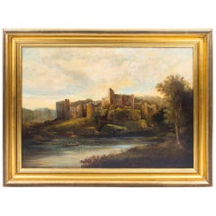 19th Century Painting 'Ruins of Chepstow' Castle