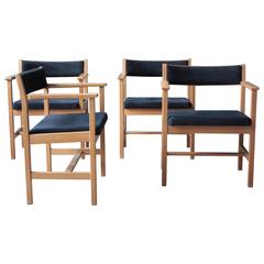 Model 3242 Dining Chairs by Børge Mogensen for Fredericia, Set of Four