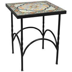Vintage California Arts and Crafts Tile Top Table